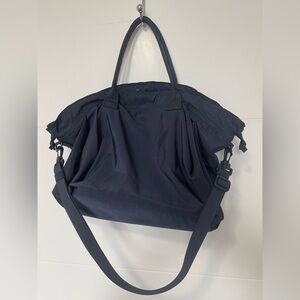 Uniqlo Navy Convertible Tote with Detachable Strap